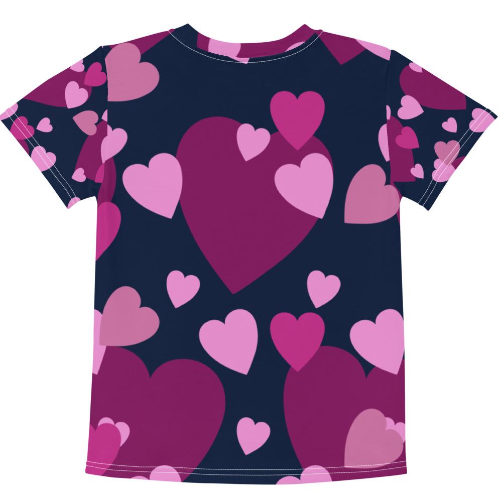 Hearted Navy crew neck t-shirt - Image 2